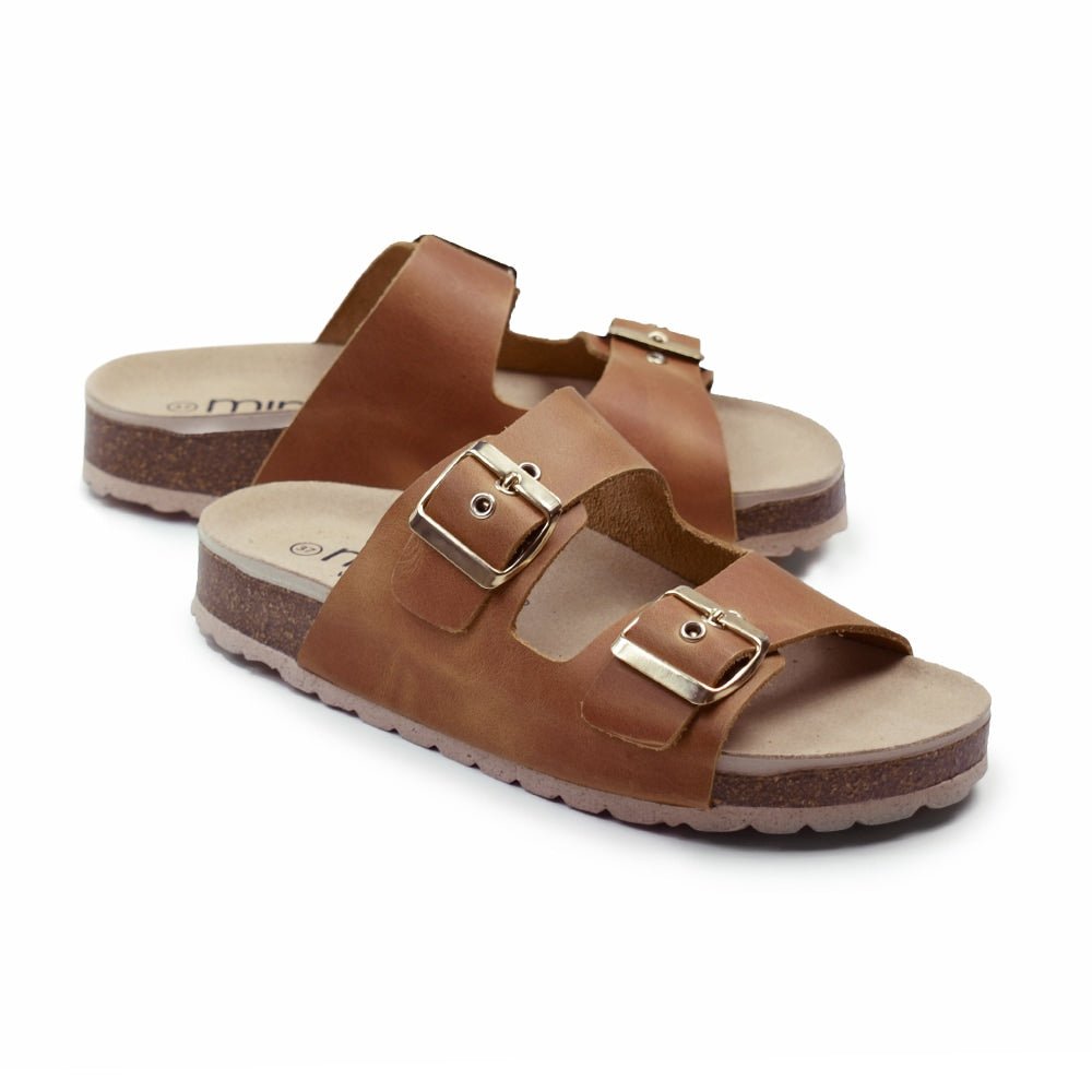 Minfot Sandaler Primo Soft Ayo Læder Cognac