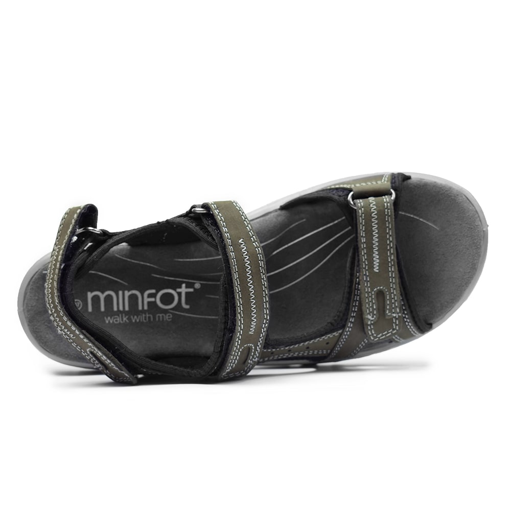 Produktbild 4 - Minfot Sandaler Torekov Dam Nubuck Olivgrön