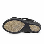 Suave Extra Bred Sandal Svart Ruskind Marilyn