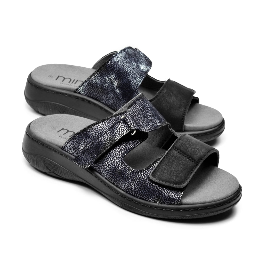 Produktbild 4 - Minfot Sandaler Stretch Granit Svart