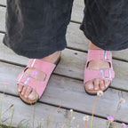 Minfot Moa Sandaler Dame Bio Ruskind Antik Rosa