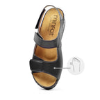 Minfot Sandaler Stretch Iris Hælrem Sort
