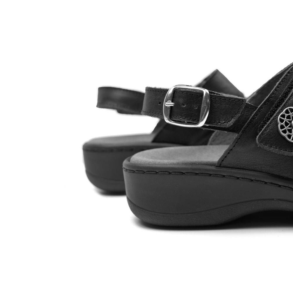 Produktbild 10 - Minfot Sandaler Hallux Valgus Dahlia Hälrem Svart
