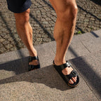 Minfot Uni Bred Biosandal Skinn Sort