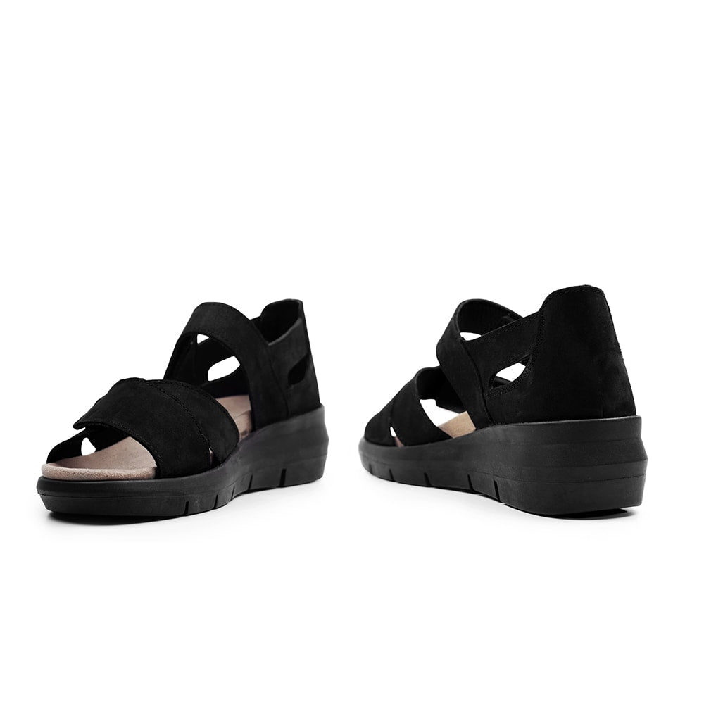 Produktbild 7 - Minfot Sandal Komfort Mia med hælkappe, sort nubuck