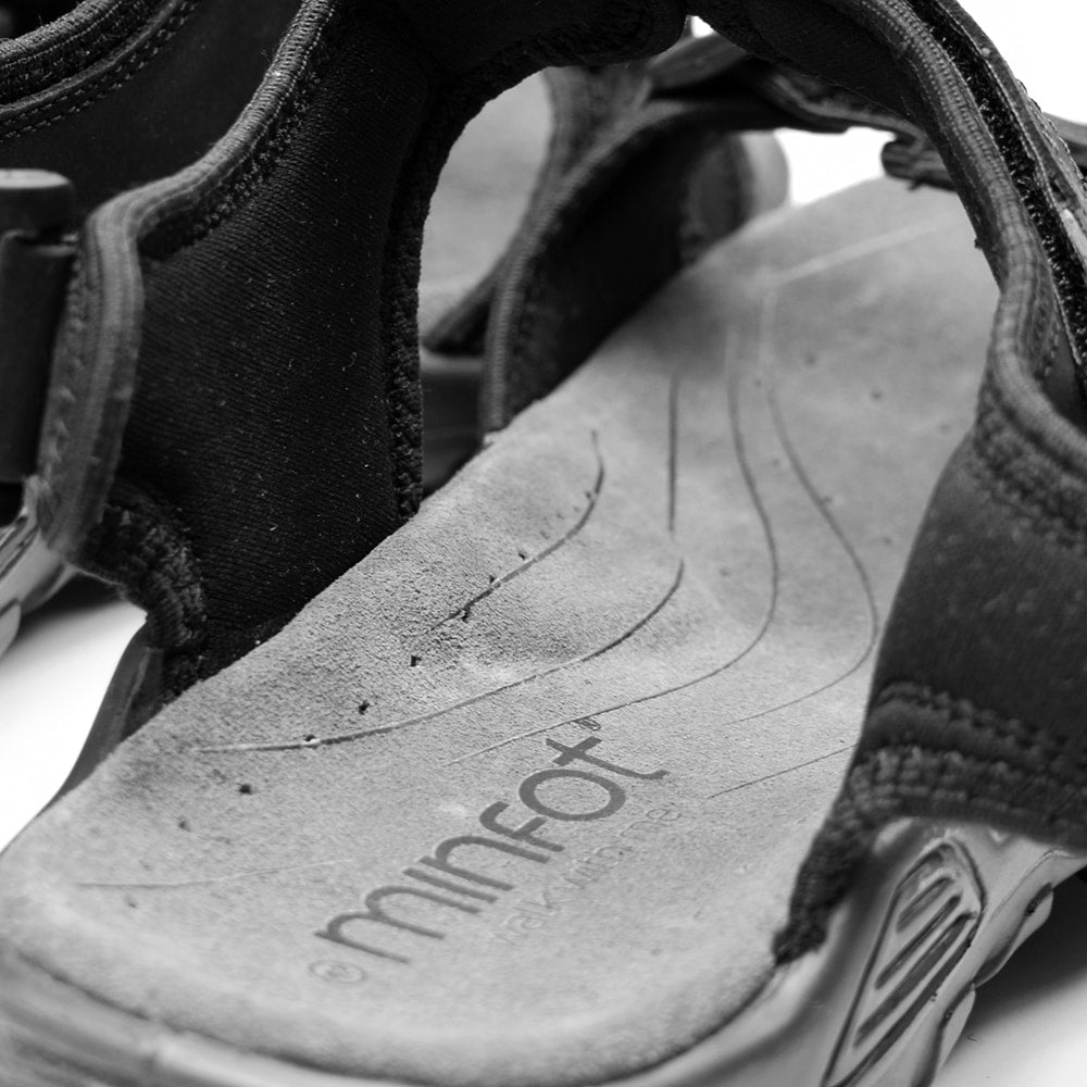 Produktbild 10 - Minfot Sandaler Torekov Herr Nubuck Svart