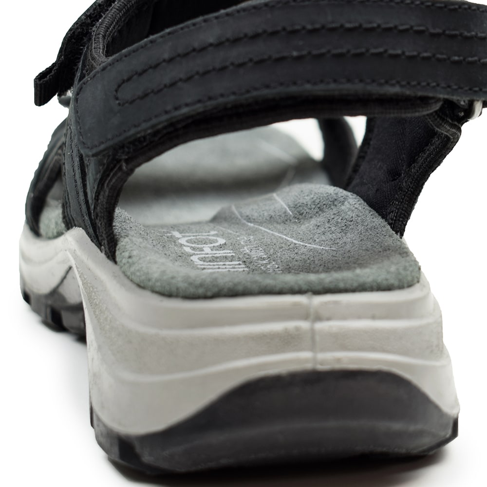 Minfot Sandhamn Sandaler Dame Nubuck Black
