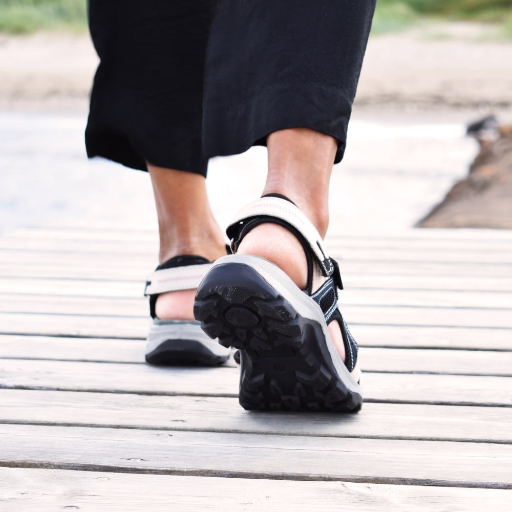 Minfot Sandaler Sandhamn Dame Nubuck Navy Pink