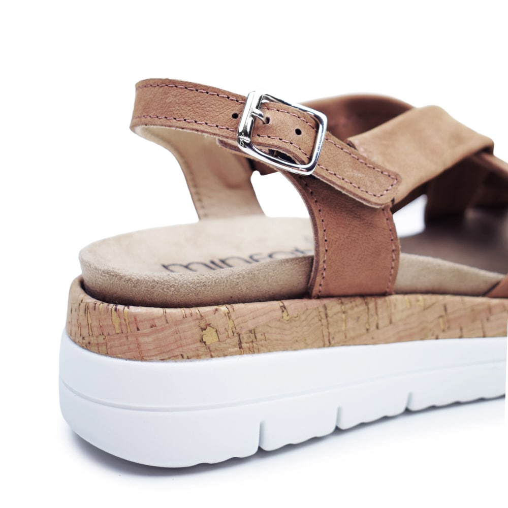 Minfot Remsandaler Sami Nubuck Tan