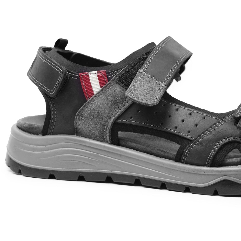 Minfot Sandaler Burensvik Herre Nubuck Sort
