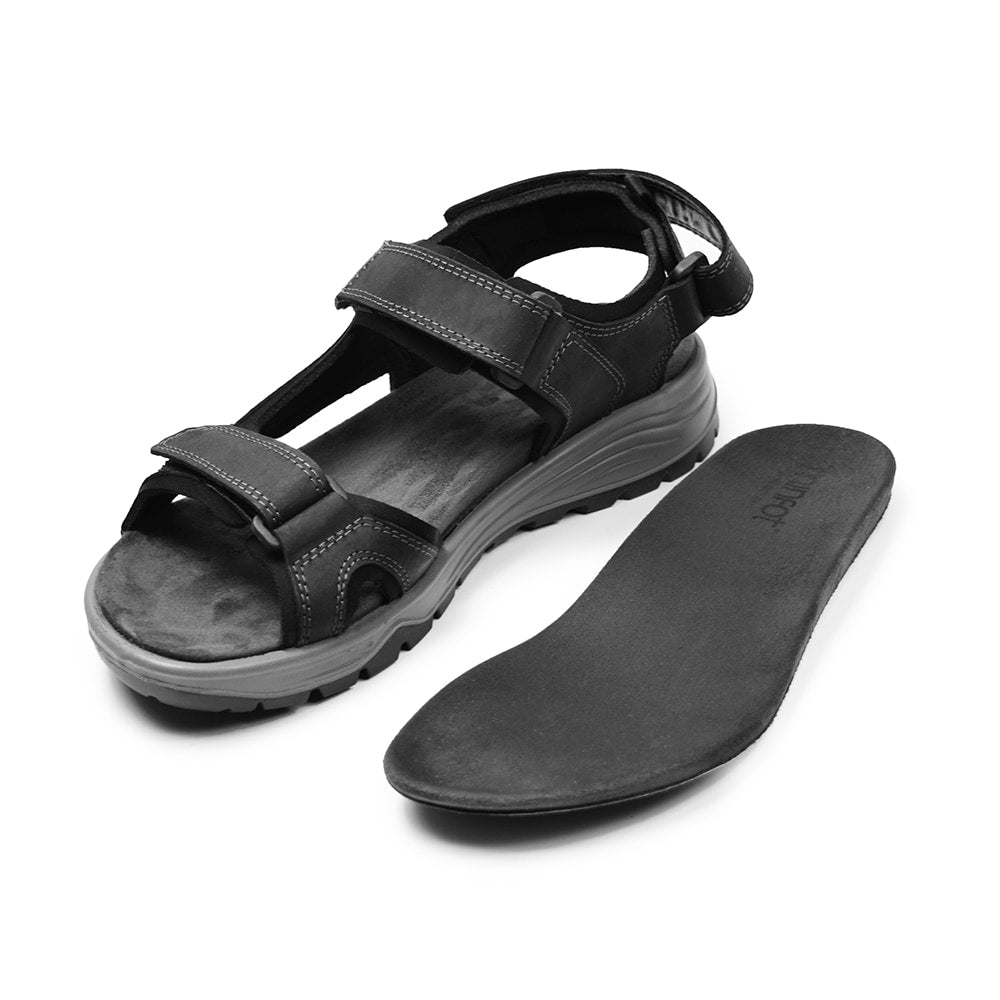 Minfot Sandaler Burensvik Herre Nubuck Sort