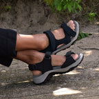 Minfot Sandhamn Sandaler Dame Nubuck Black