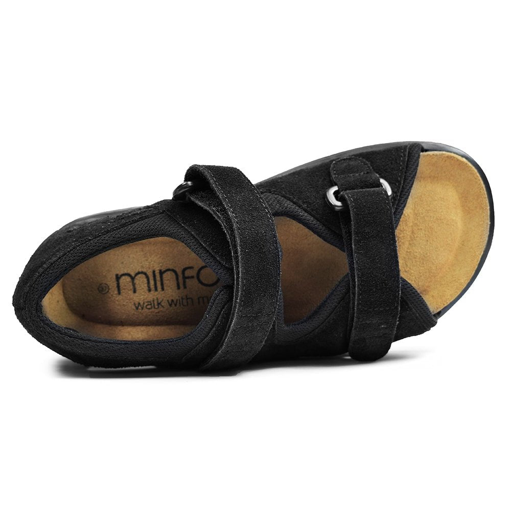 Produktbild 8 - Minfot Sandaler Justi Svart Mocka