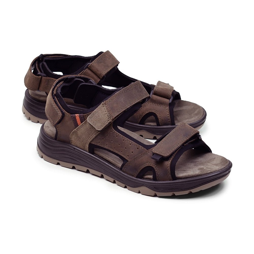 Minfot Burensvik Sandaler Herre Nubuck Brun