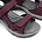 Minfot Sandhamn Sandaler Dame Nubuck Bordeaux