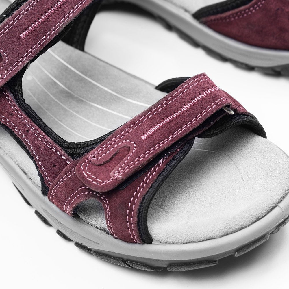 Produktbild 9 - Minfot Sandaler Torekov Dam Nubuck Röd