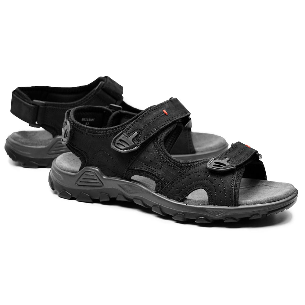 Produktbild 6 - Minfot Sandaler Torekov Herr Nubuck Svart