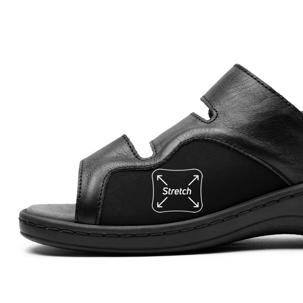 Produktbild 3 - Minfot Sandaler Hallux Valgus Dahlia Hælrem Sort