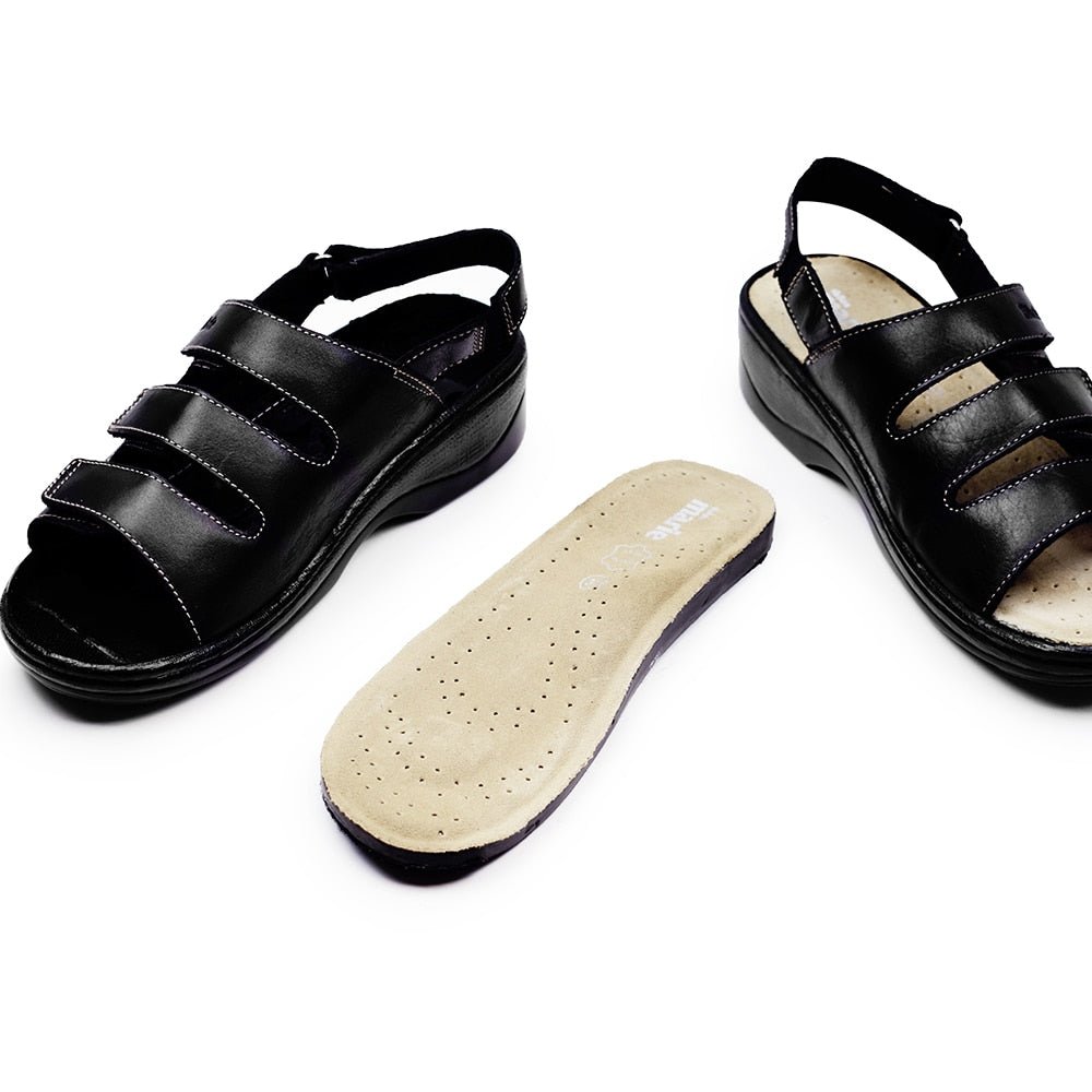 Tellus Sköna Marie Damesandaler Lola Sort