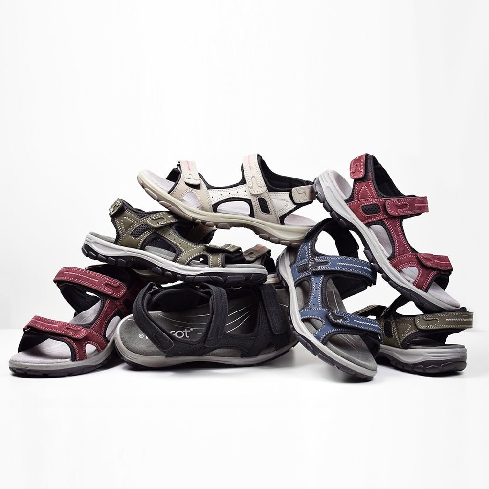 Produktbild 13 - Minfot Sandaler Torekov Dam Nubuck Röd