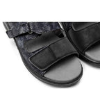 Minfot Granit Sandaler Dame Stretch Sort