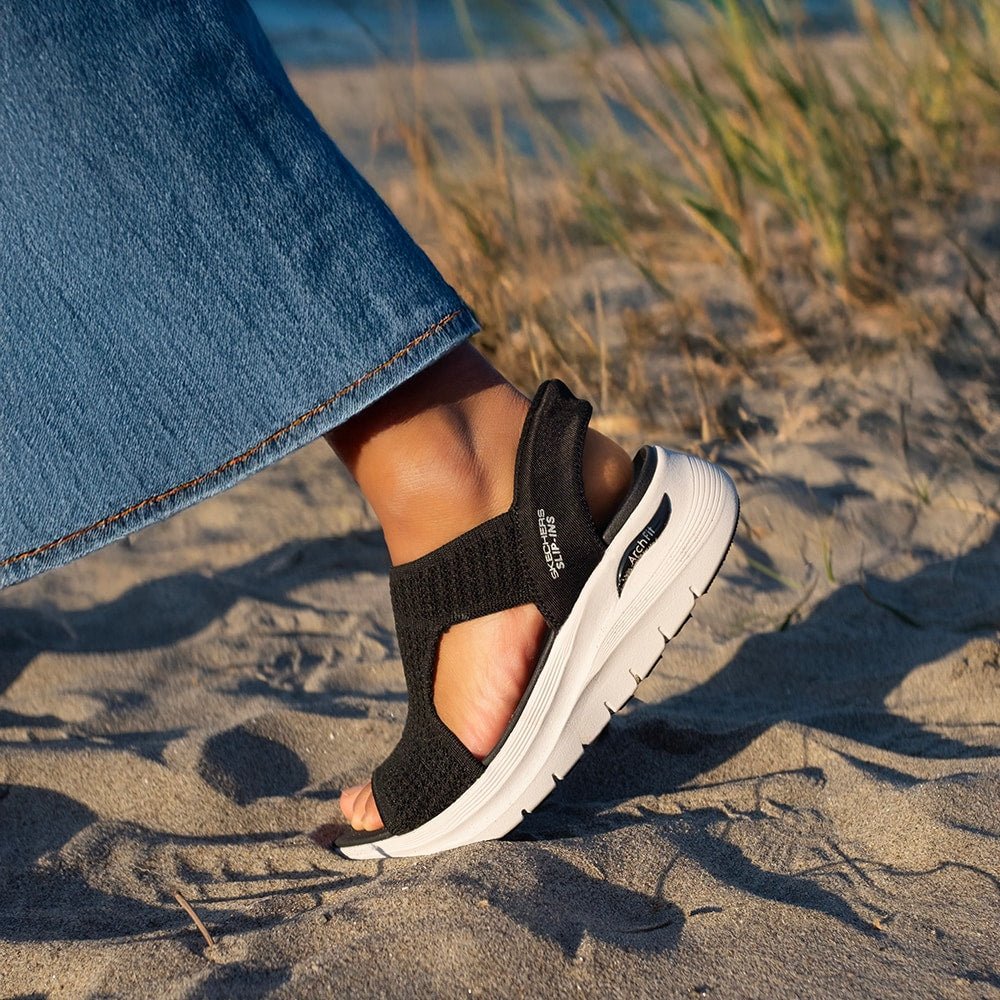 Skechers Sandaler Arch Fit 2.0 Slip-Ins Sling Back Black