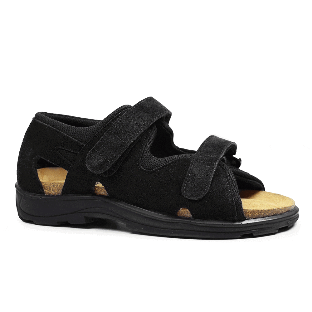 Minfot Justi Sandaler Dame Ruskind Sort 