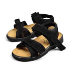 Minfot Flex Sandaler Unisex Ruskind Sort 