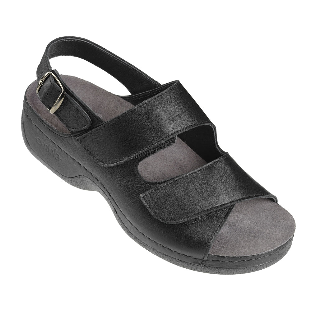 Embla Hälsoskor Sandaler Mimmi Sort ergoflex/hælrem