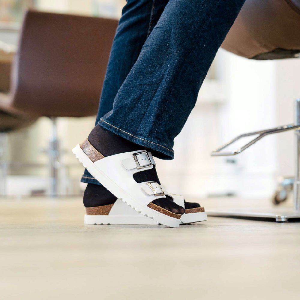 Scholl Sandaler Adapta Ilary Dame Leather Hvid