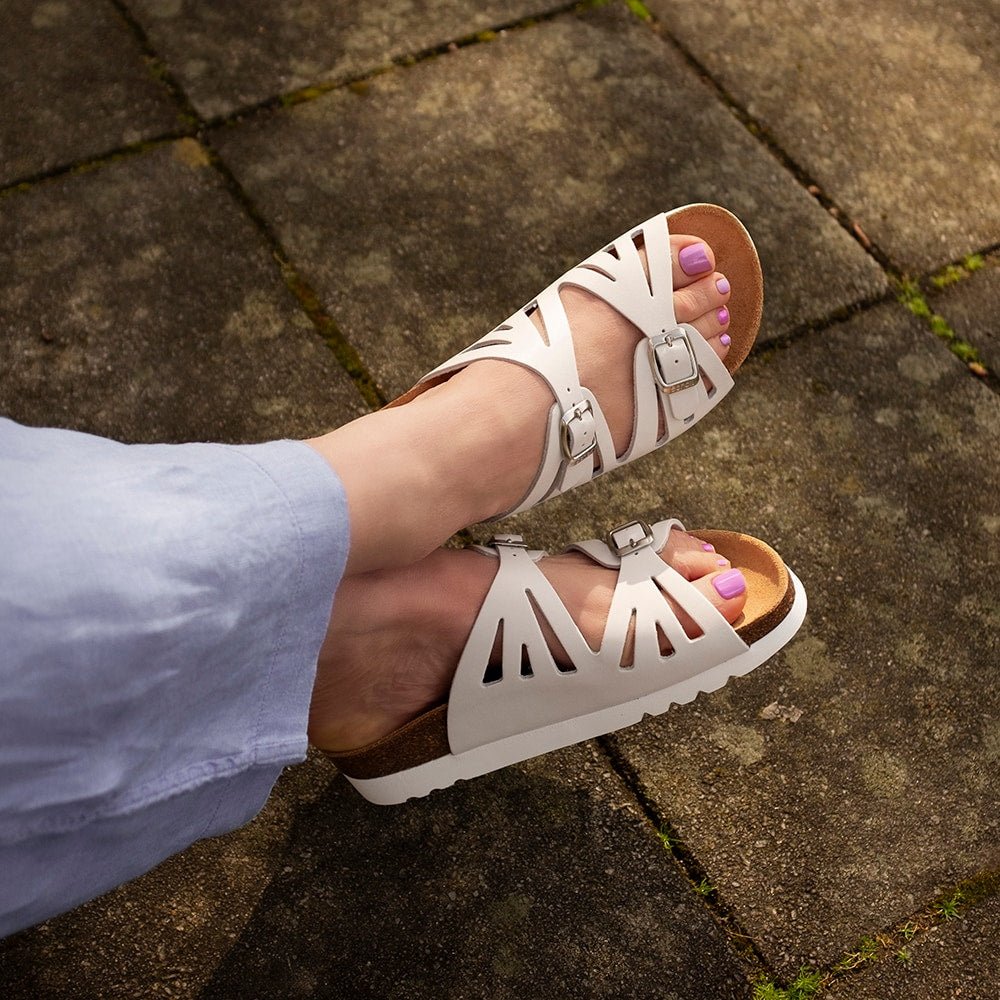 Scholl Sandal Dame Ystad Off-white