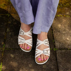 Scholl Sandal Dame Ystad Off-white
