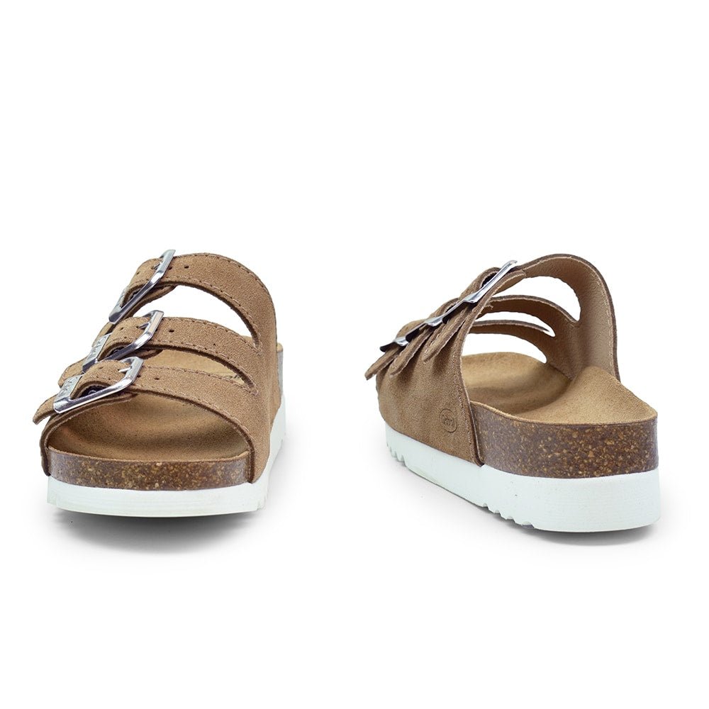 Scholl Sandal Dame Rio Ruskind Lysebrun