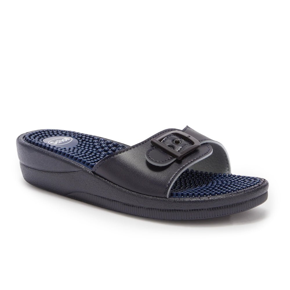 Scholl Sandal New Massage Dame Navy