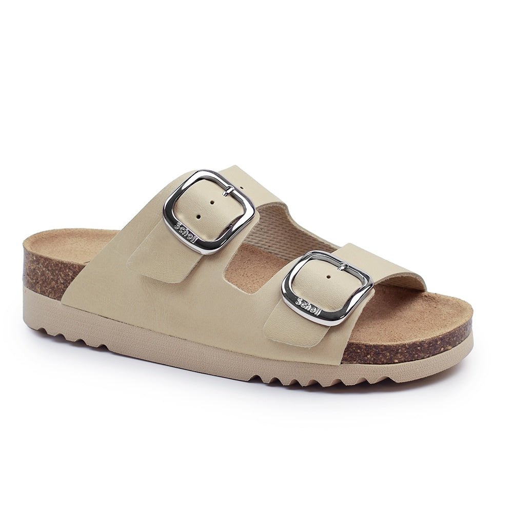 Scholl Sandaler Dam Adapta Ilary Oiled Leather Beige