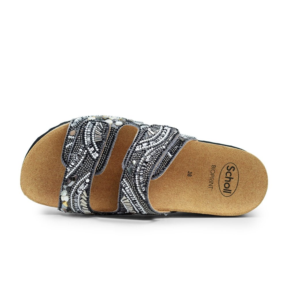 Scholl Sandaler Dame Bioprint Lisboa Sort