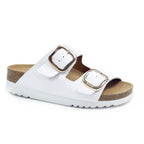 Scholl Sandaler Adapta Ilary Dame Leather Hvid