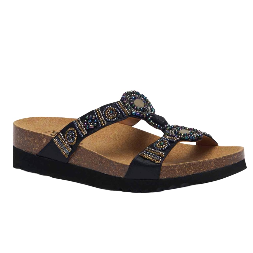 Scholl Sandaler Dame Bioprint Bogota Sort