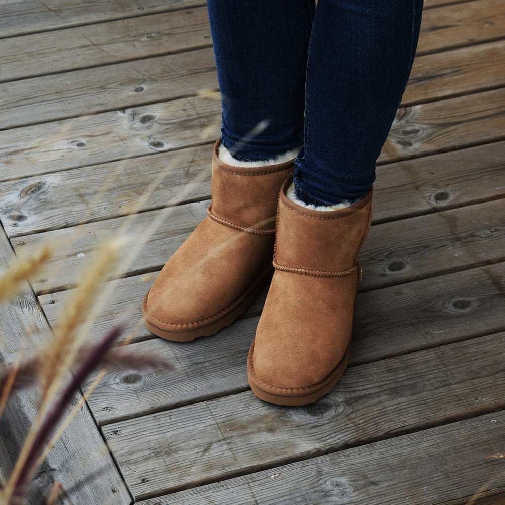 Rugged Gear Støvler Fåreskind Classic Chestnut 