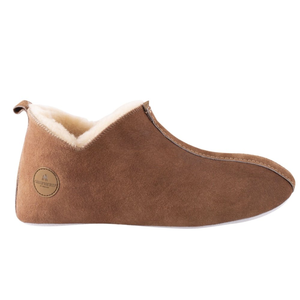 Shepherd Lina Hjemmesko Fåreskind  Antique Cognac