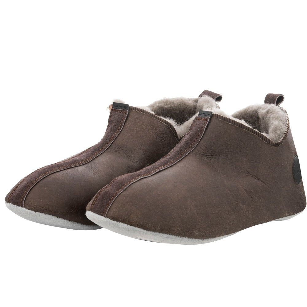 Produktbild 2 - Shepherd Lina Fårskinnstofflor Stone Oiled Antique
