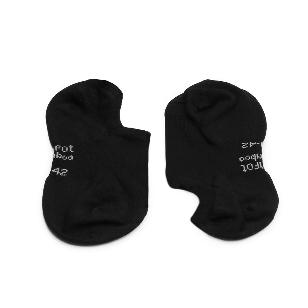 Minfot Ankelstrømper Bambus Sort 1-pak