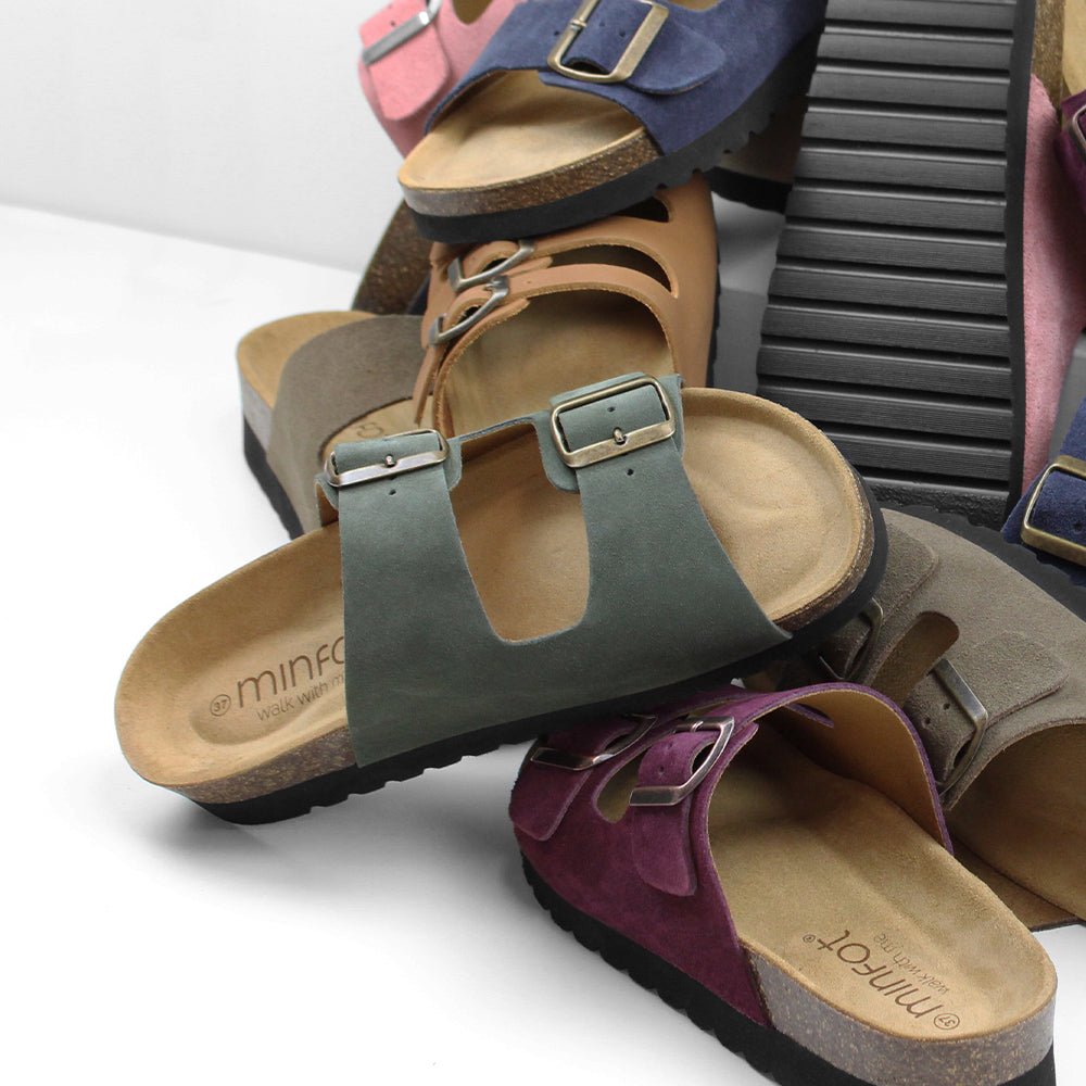 Produktbild 9 - Minfot Sandaler Moa Ruskind Grøn