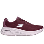 Skechers Arch Fit 3.0 Easy Flow Sneakers Dame Burgundy