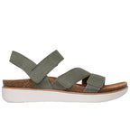 Skechers Lifted Comfort Sandaler Dame Olive