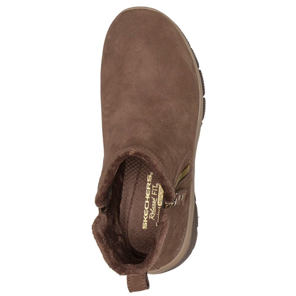 Skechers Easy Going Boots Zip Dame Brun