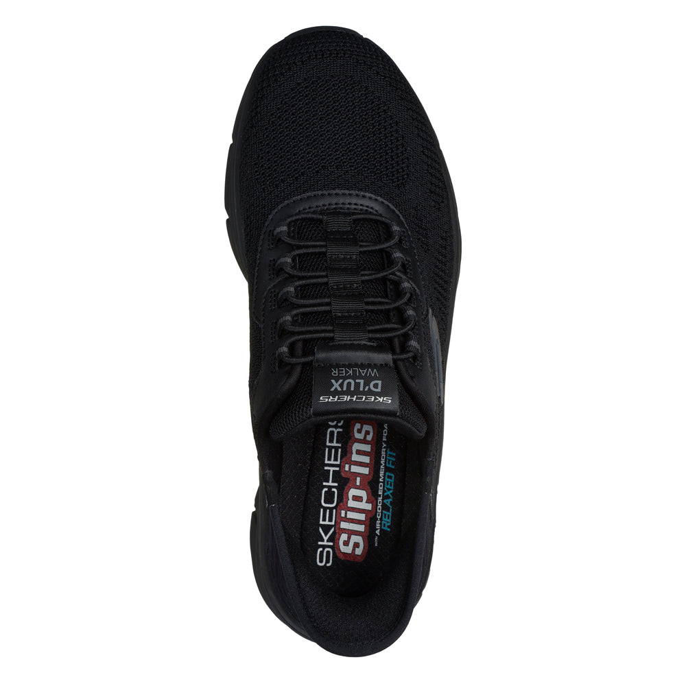 Skechers D Lux Walker 2.0 Sneakers Herre Slip-Ins Sort
