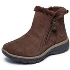 Skechers Easy Going Boots Zip Dame Vandtætte Brun