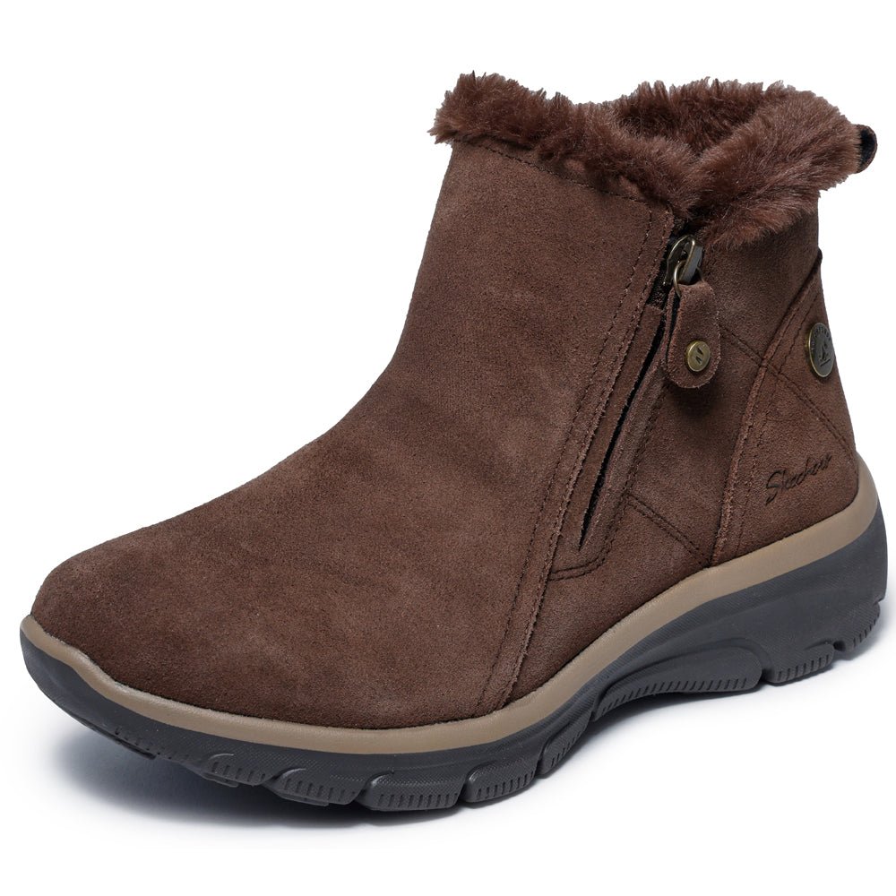 Skechers Easy Going Boots Zip Dame Vandtætte Brun