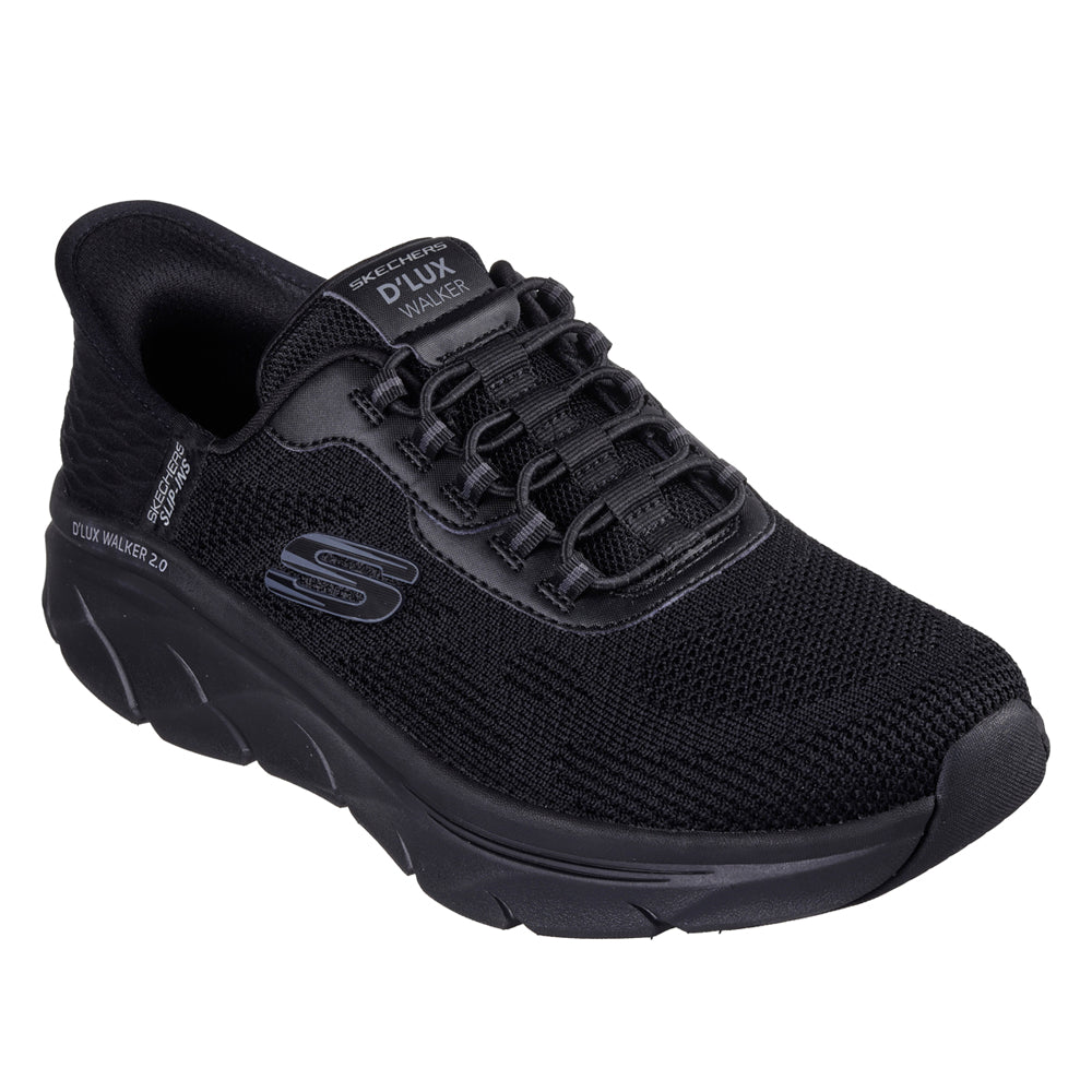 Skechers D Lux Walker 2.0 Sneakers Herre Slip-Ins Sort